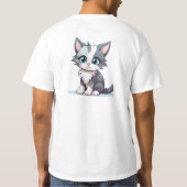 Cat T-Shirt von NickysArt (Rückseite)