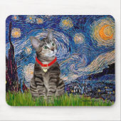 CAT (Tabby2) - Starry Night Mousepad (Vorne)