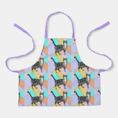 Cat Tabby Pattern Pastel Cats Girls Kinder Schürze (Vorderseite)