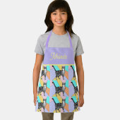 Cat Tabby Pattern Pastel Cats Girls Kinder Schürze (Insitu)