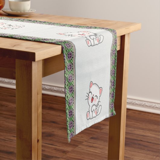 Cat Table Runner Kurzer Tischläufer (Beispiel)