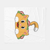 Cat Taco Fleecedecke (Vorderseite (Horizontal))