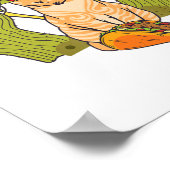 Cat Taco Sombrero Mexican Fiesta Funny Cinco de Ma Poster (Ecke)