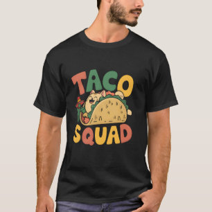 Cat Taco Squad Cinco De Mayo Mexikanische Party Fi T-Shirt