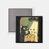 Cat Tacos Japanese UFO Anime Trendy Magnet (Vorderseite/Rückseite)
