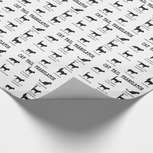 CAT TAIL TRANSLATOR GESCHENKPAPIER (Ecke)