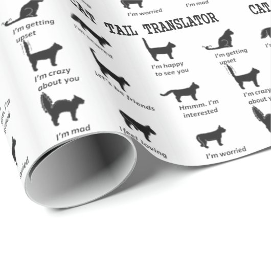 CAT TAIL TRANSLATOR GESCHENKPAPIER (Rolleneckpunkt)