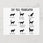 CAT TAIL TRANSLATOR POSTKARTE (Vorderseite)