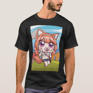 Cat Takanashi Kiara im FGO-Aprilscherz-Stil T-Shirt
