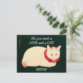 Cat Tama Postkarte (Stehend Vorderseite)