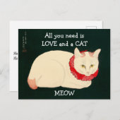 Cat Tama Postkarte (Vorne/Hinten)