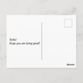 Cat Tama Postkarte (Rückseite)