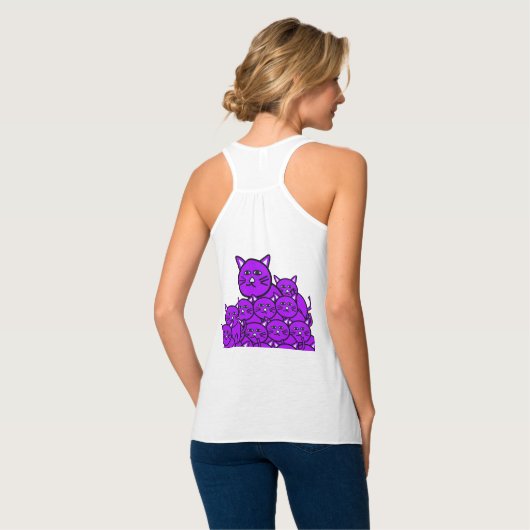 Cat Tank Top (Rückseite Vollansicht)