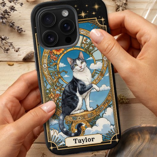 Cat Tarot Card Personalisiert iPhone 16 Pro Fall Case-Mate iPhone Hülle