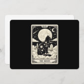Cat Tarot Card The Moon Graphic Einladung (Vorne/Hinten)