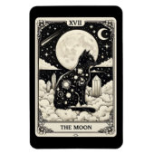 Cat Tarot Card The Moon Graphic Magnet (Vertikal)