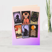 Cat Tarot Cards - Halloween Kaiserin. Hermit, Narr Karte (Vorderseite)