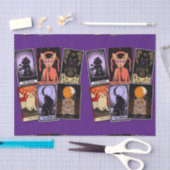 Cat Tarot Cards - Halloween Kaiserin. Hermit, Narr Seidenpapier (Handwerk)