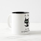 Cat Tasse Es ist gut, ich bin gut, alles ist in Or (Vorderseite Links)