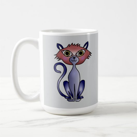 Cat Tasse - Geschenk für die blaue Katze (Links)