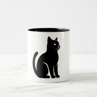 CAT-TASSE und CUPS Zweifarbige Tasse