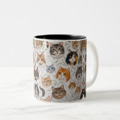 Cat-Tasse Zweifarbige Tasse (VorderseiteRechts)