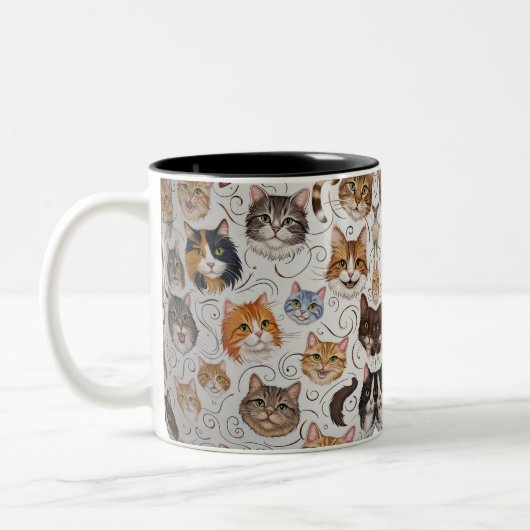 Cat-Tasse Zweifarbige Tasse (Links)
