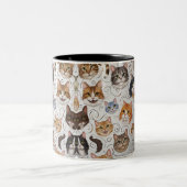 Cat-Tasse Zweifarbige Tasse (Mittel)
