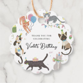 Cat-tastic Purfect Geburtstagsparty Danke Geschenkanhänger