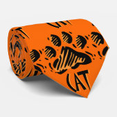 CAT-TATZEN-DRUCK-ENTWURFS-KRAWATTE KRAWATTE (Gerollt)