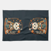 Cat Tea Time Japanisch Geschirrtuch (Horizontal)