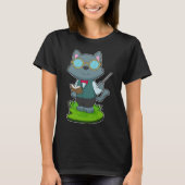 Cat Teacher Pointer T-Shirt (Vorderseite)
