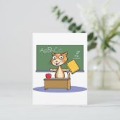Cat Teacher Postkarte (Stehend Vorderseite)