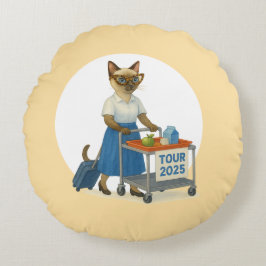Cat teacher retirement 2025 for cat lovers rundes kissen