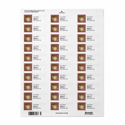 Cat Teacup Niedlich Vintag Viktorianisch (Vorne)