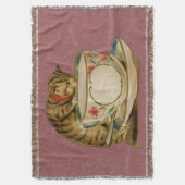 Cat Teacup Niedlich Vintag Viktorianisch Decke (Vorderseite Vertikal)