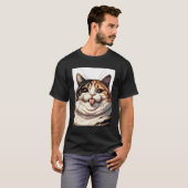 Cat Tease Meme Funny Kitty Iconic Meme T-Shirt (Vorne ganz)