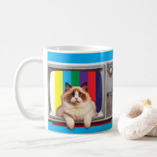 Cat Television Cat Lovers, Fernsehbeobachter Kaffeetasse