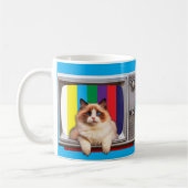 Cat Television Cat Lovers, Fernsehbeobachter Kaffeetasse (Links)