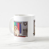 Cat Television Cat Lovers, Fernsehbeobachter Kaffeetasse (Vorderseite Links)
