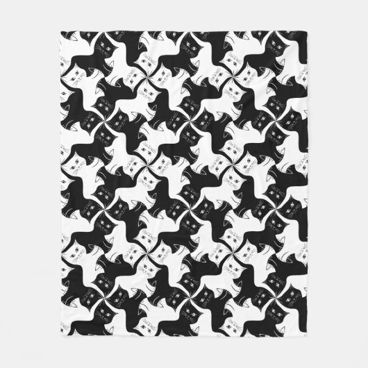 Cat Tessellation Blanket Fleecedecke (Vorderseite)