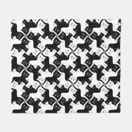 Cat Tessellation Blanket Fleecedecke