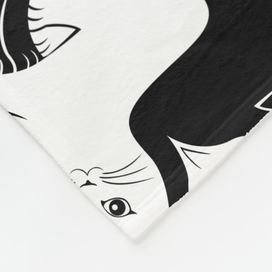 Cat Tessellation Blanket Fleecedecke (Ecke)