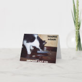 CAT THANK YOU CARD DANKESKARTE (Rückseite)