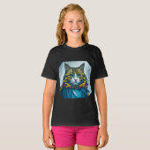 Cat That Ate The Canary Feathers | Wearable Art T-Shirt (Vorne ganz)