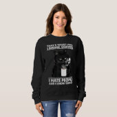 Cat That's What I Do I Drink Coffee Cat Sweatshirt (Vorne ganz)