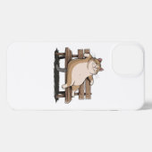 Cat the Bench Sitter iPhone Hülle (Rückseite (Horizontal))