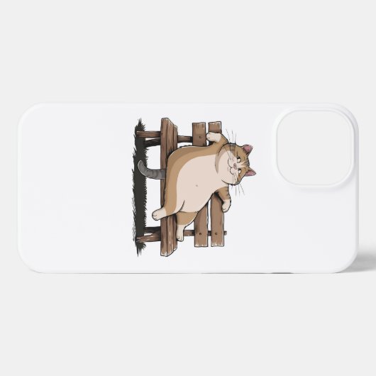 Cat the Bench Sitter iPhone Hülle (Rückseite (Horizontal))