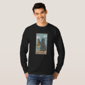 Cat The Hermit Tarot Card for a Tarot Card Reader T-Shirt (Vorne ganz)