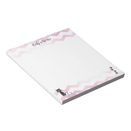 Cat-Thema Notepad Notizblock (angewinkelt)